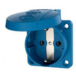 TOMA EMPOTRABLE SCHUKO AZUL 16AMP 2P+T 250V IP54 11011