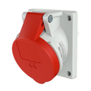 TOMA EMPOTRABLE 32AMP 2P+T 415V ROJO 9H IP44 1493