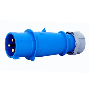 ENCHUFE 32AMP 2P+T 250V AZUL 6H IP44 260