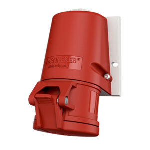 TOMA VISIBLE 16AMP 3P+N+T 415V ROJO 6H IP44 LIBRE DE HALOGENO 27004