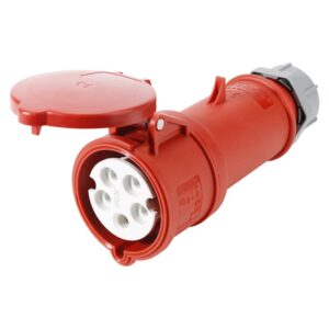 TOMA AEREO 16AMP 3P+N+T 415V ROJO 6H IP44 5