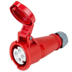 TOMA AEREO 16AMP 3P+T 415V ROJO 6H IP44 514