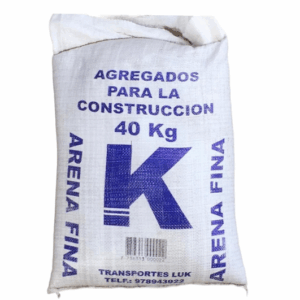 SACO DE ARENA FINA DE 40 KG