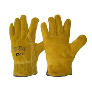 GUANTE CONDUCTOR CARNAZA MOSTAZA DE 10