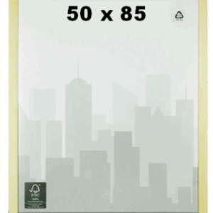 SEÑAL DE 50 X 85 CM EN BANNER DE 8OZ CON MARCO DE MADERA