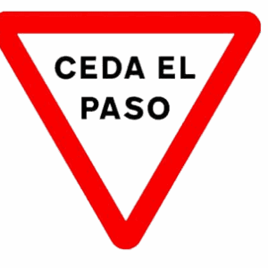 SEÑAL DE 60 X 60CM CEDA EL PASO