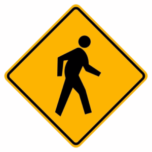 SEÑAL DE 80 X 80CM PEATONES