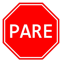 SEÑAL «PARE» SUST ALUM 0.45 X 0.45M FONDO ROJO