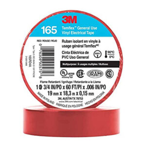 Cinta electrica aislante 3M 165 rojo