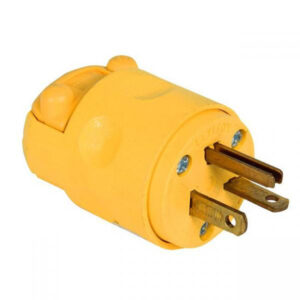 ENCHUFE 2 PATAS 15A 125V PVC AMARILLO